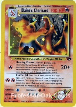 Blaine's Charizard 2/132 Holo (Error)